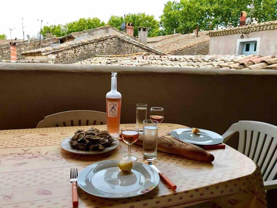 Historic French Townhouse Villa Saint-Thibery ภายนอก รูปภาพ